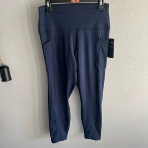 Navy High-Waisted Women's Pants